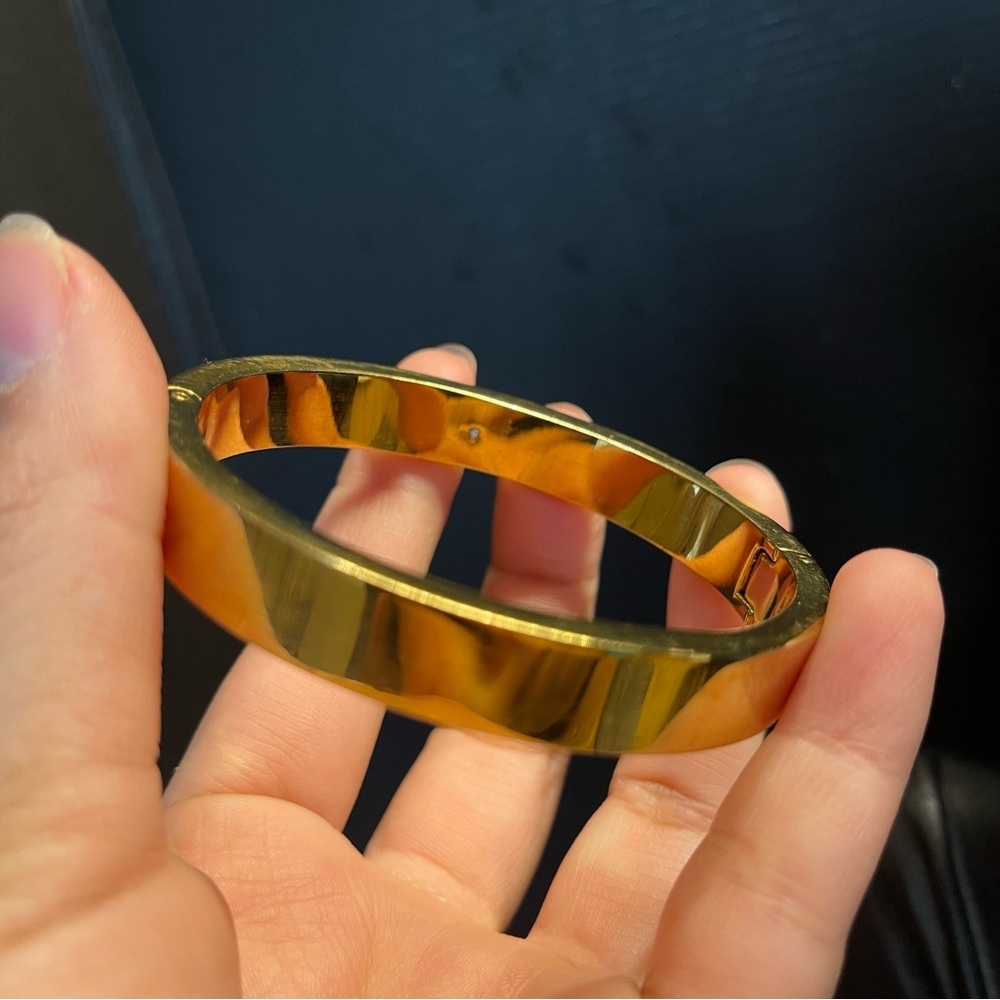 J crew gold bangle chunky statement bracelet